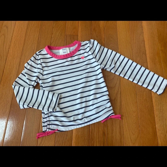 Girls pink and blue swim top - Picture 3 of 3